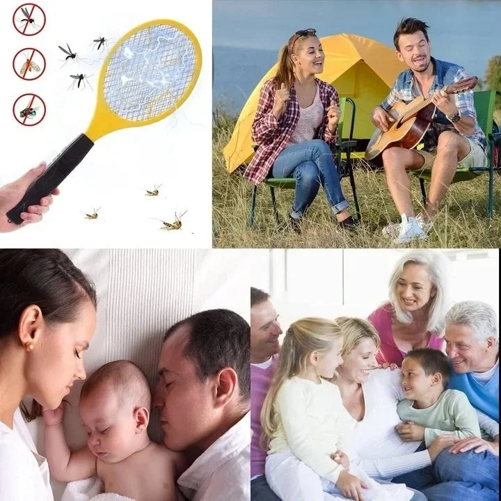 Raquete Elétrica, Mata Mosquito, Bivolt, Recarregável