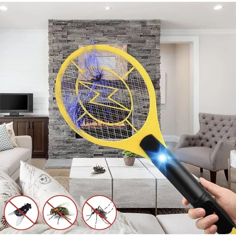 Raquete Elétrica, Mata Mosquito, Bivolt, Recarregável