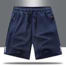 Shorts de treino esportivo masculino com bolsos para academia e treino, tamanho M-8XL