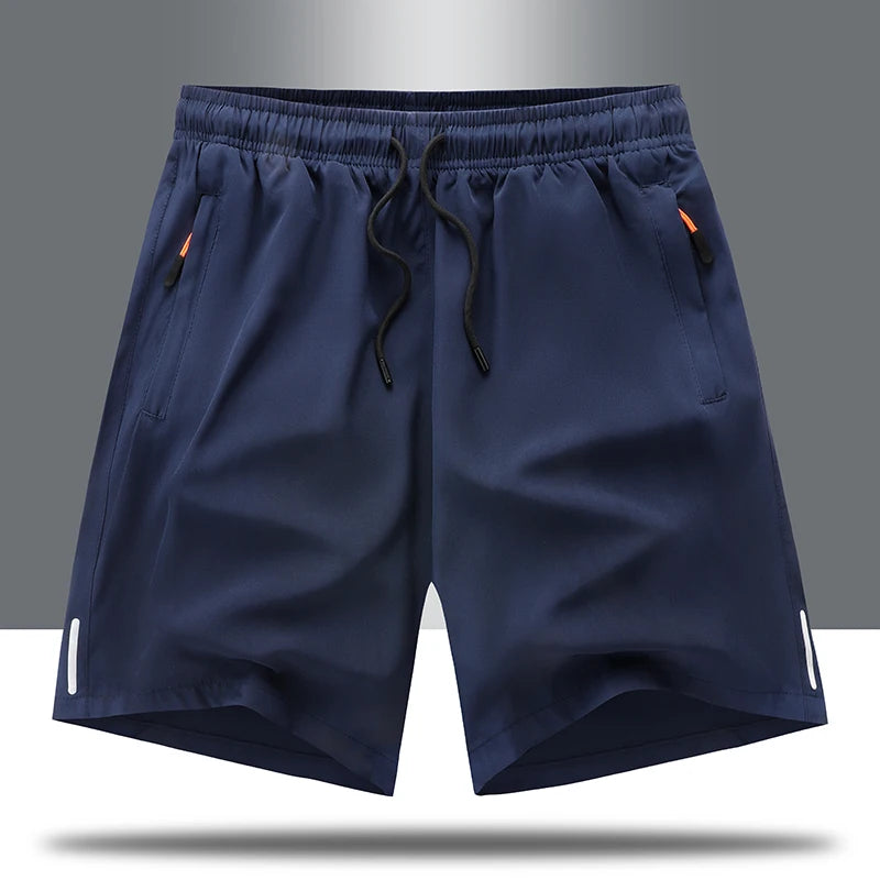 Shorts de treino esportivo masculino com bolsos para academia e treino, tamanho M-8XL