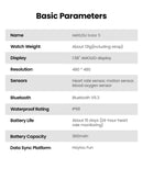 HAYLOU Solar 5 Smartwatch Esportivo para Homens