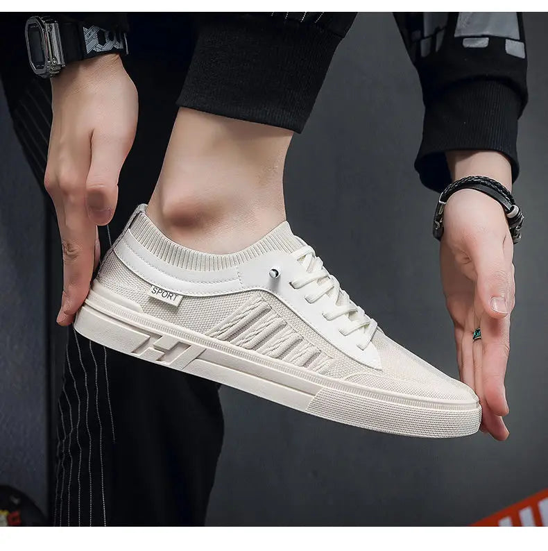 Tênis corrida masculino, respirável, Mocassins Leve, Antiderrapante