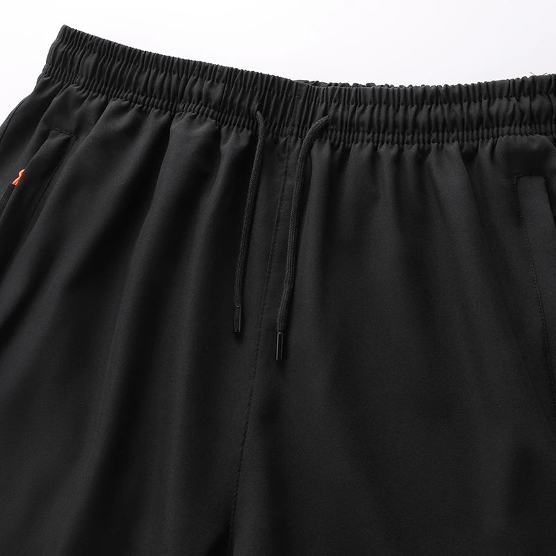 Shorts de treino esportivo masculino com bolsos para academia e treino, tamanho M-8XL