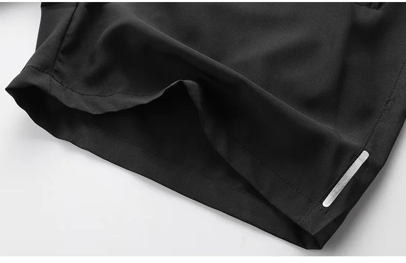 Shorts de treino esportivo masculino com bolsos para academia e treino, tamanho M-8XL