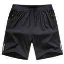 Shorts de treino esportivo masculino com bolsos para academia e treino, tamanho M-8XL