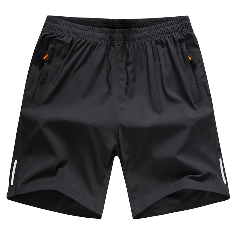 Shorts de treino esportivo masculino com bolsos para academia e treino, tamanho M-8XL